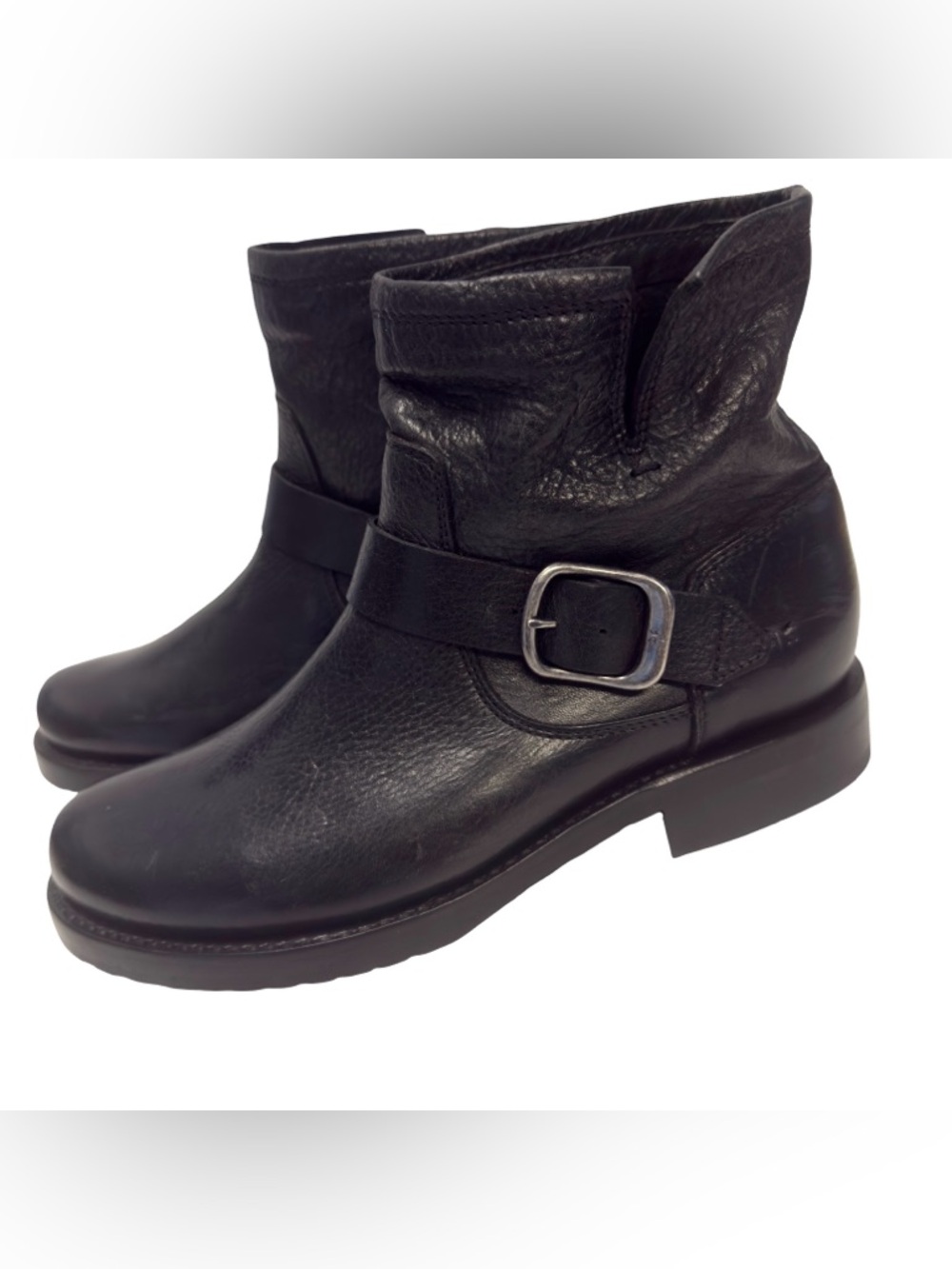 Frye Black Leather Veronica Flex Moto Bootie Size 7.5 NWOT - Picture 8 of 14